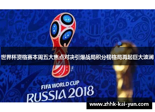 世界杯资格赛本周五大焦点对决引爆战局积分榜格局再起巨大波澜 世界杯资格赛本周五大焦点对决引爆战局积分榜格局再起巨大波澜